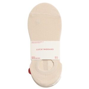 Lucky Brand 5pk Mesh Microfiber Super No Show Socks (NWT) (Shoe Size: 4-10)